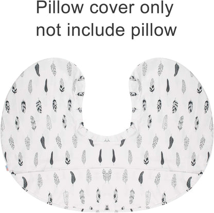 ALVABABY Nursing Pillow Cover Slipcover,Soft and Comfortable,Feathers Design,Maternity Breastfeeding Newborn Infant Feeding Cushion Cover ZT01