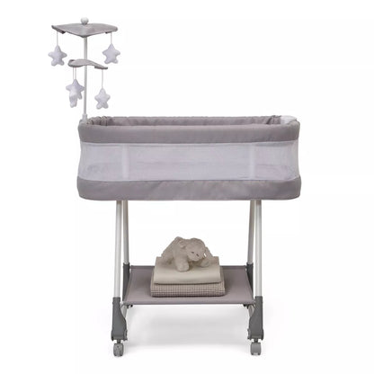 Simmons Kids' Shooting Star Rocking Bassinet with Airflow Mesh - Platinum