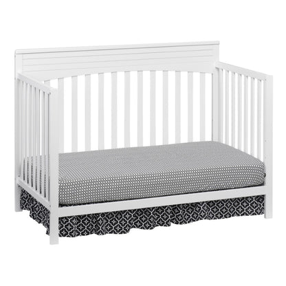 Harper 4-In-1 Convertible Crib, Snow White, GREENGUARD Gold Certified, Wooden Crib
