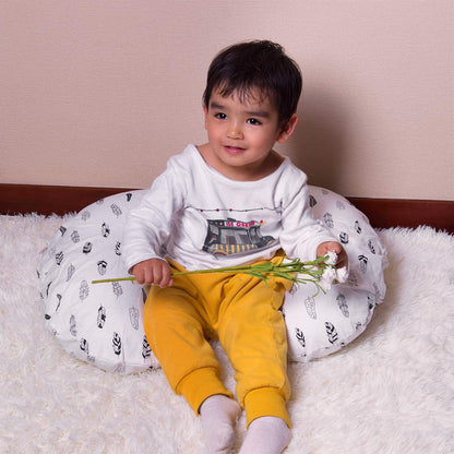 ALVABABY Nursing Pillow Cover Slipcover,Soft and Comfortable,Feathers Design,Maternity Breastfeeding Newborn Infant Feeding Cushion Cover ZT01