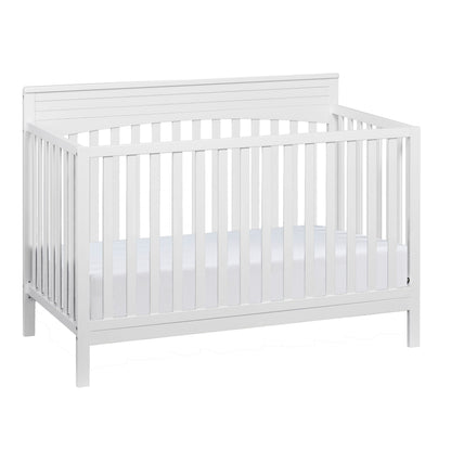 Harper 4-In-1 Convertible Crib, Snow White, GREENGUARD Gold Certified, Wooden Crib