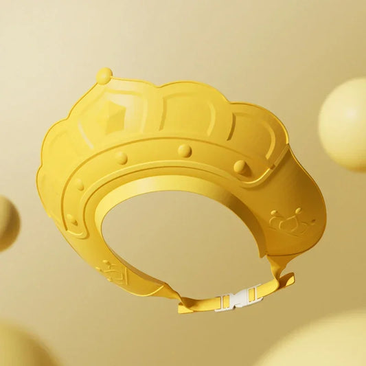 Silicone Shampoo Cap for Newborns and Kids, Adjustable and Resizable Shower Hat with Ear Protection and Visor for Safe Bathing