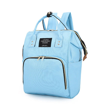 Large Capacity Canvas Mummy Bag Multifunctional Baby Bottle Thermal Insulation Travel Storage Bag Fashion Mummy Bag Hanging Bag
