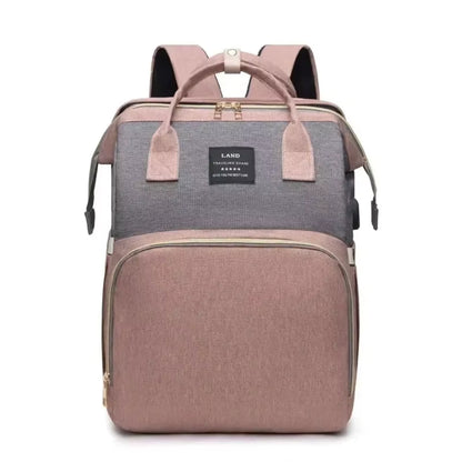 Mommy Bag Lightweight Portable Folding Crib Bed Large-Capacity Travel Maternity Bags Baby Backpack Female Mommy Outting Bag Gift