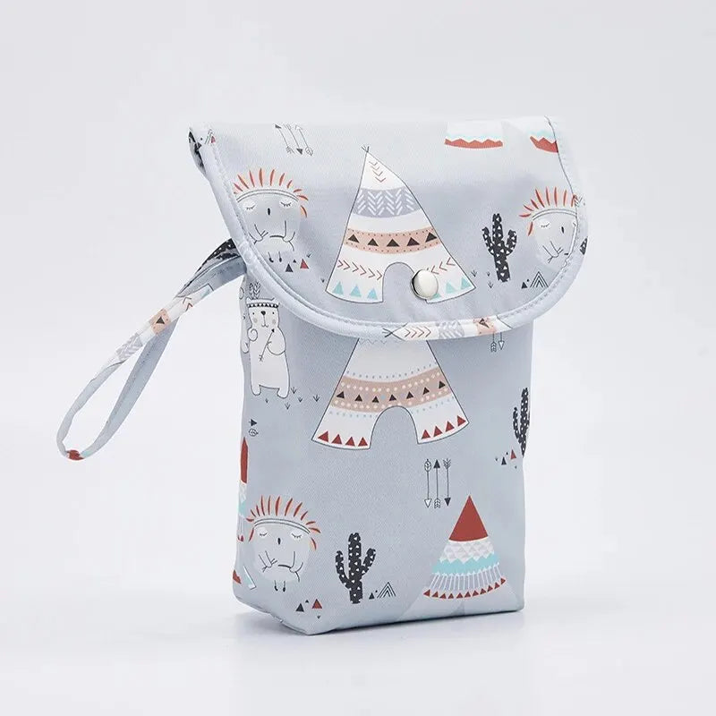 Baby Diaper Bag Waterproof Wet Dry Pack Mummy Storage Pouch Nappy Organizer Insert Tote Purse Travel Stroller Carry Bag
