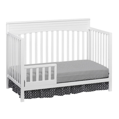 Harper 4-In-1 Convertible Crib, Snow White, GREENGUARD Gold Certified, Wooden Crib