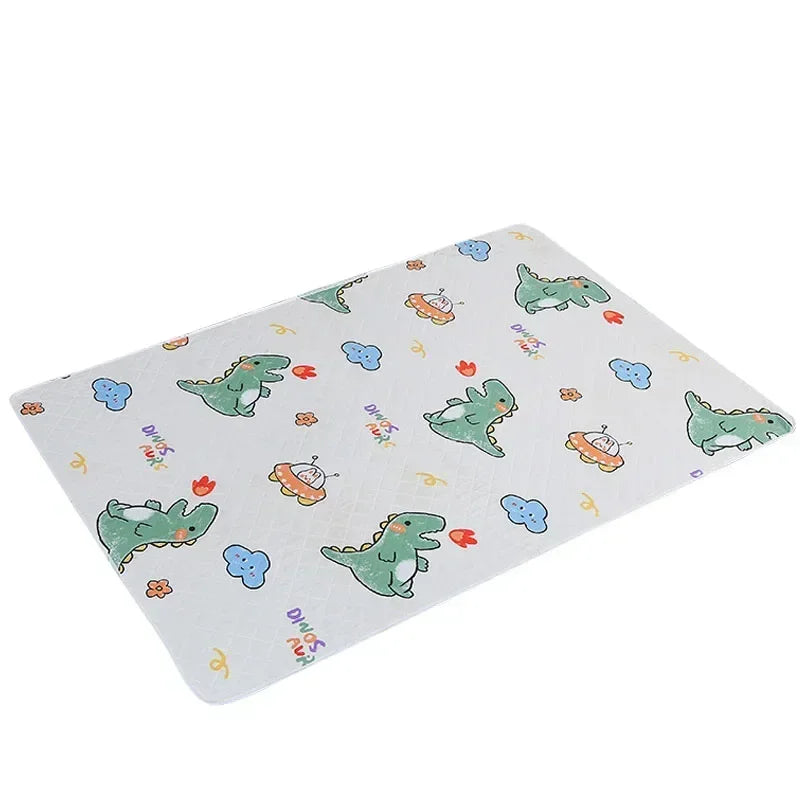 50X70Cm Waterproof Washable Mattress Urine Mat for Baby Toddlers Cute Cartoon Bed Protector Diaper Bedding Urine Pads Cloth